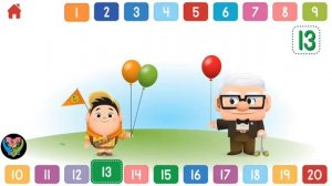 Learning Numbers 123 Fun with Disney Bubbies
