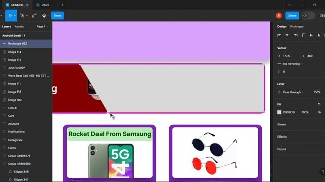 Flipkart Android App Home Page UI Recreation Project | Step-by-Step Figma Tutorial for Beginners