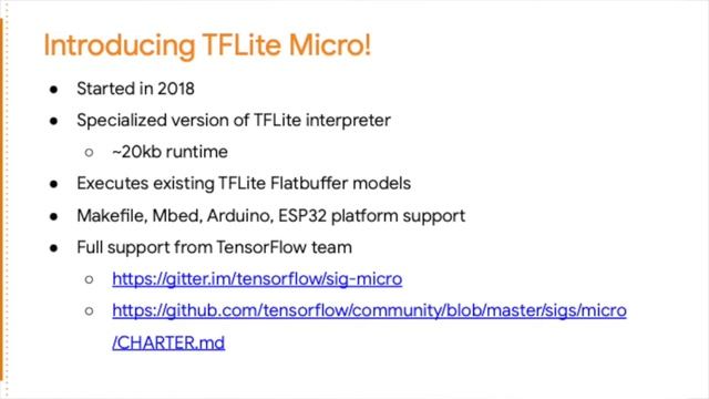 Tensorflow Lite Micro