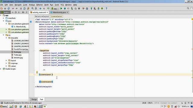 Galeria Imagen Parte 1 (Android Studio) смотреть онлайн