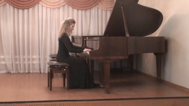 Шлецер П.Ю. "Концертный этюд ля-бемоль мажор, оп. 1, № 2". Исполнитель Хусаинова Ксения.