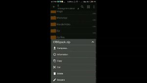 How to extract zip file using zarchiver on Android