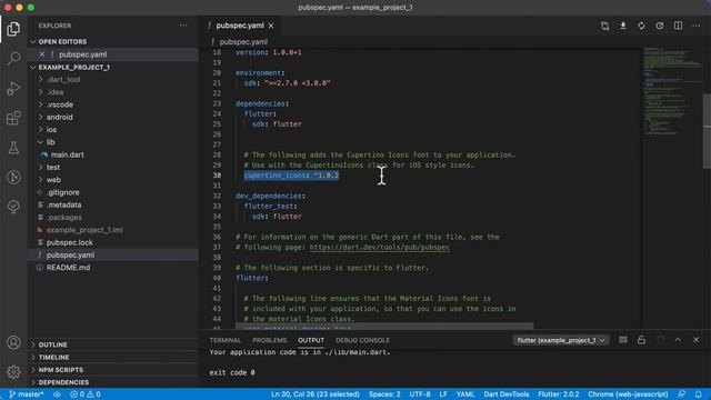Flutter Getting Started - Overview of VSCode