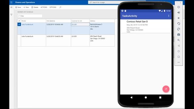 Dynamics 365FO Android App Azure notification hubs Integration Demo смотреть онлайн