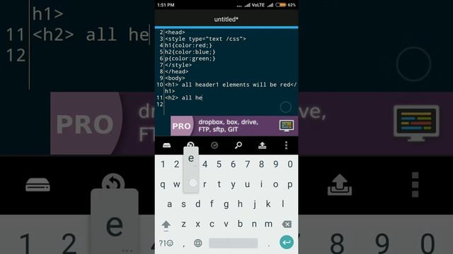 Lesson 7:- CSS codding starting | HTML basic in hindi |on Android смотреть онлайн