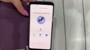 Incoming Call on Smart Cover Book Samsung s9