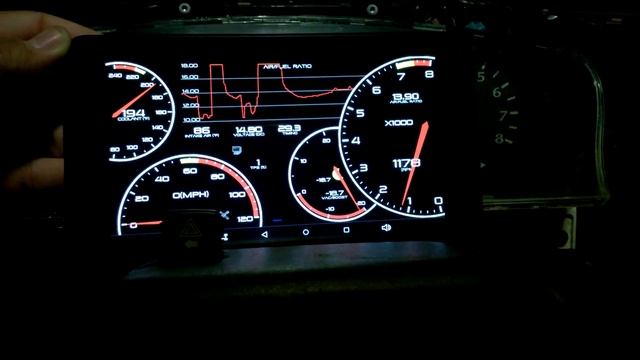 Megasquirt Custom Gauges Neon R/T bluetooth + android смотреть онлайн
