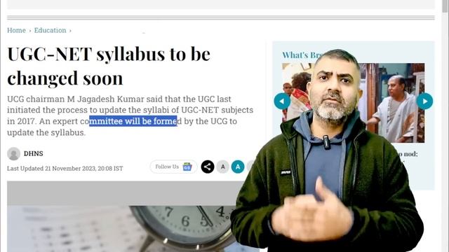UGC-NET New Syllabus. How to study as per changed Syllabus?