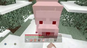 Killing a polar bear in the new Minecraft update!