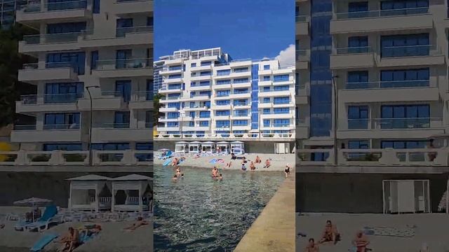 Отель Лето пляж Солнечный Приморский парк Ялта Крым отдых