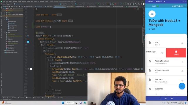 Flutter Todo App Swipe to Delete items from listview