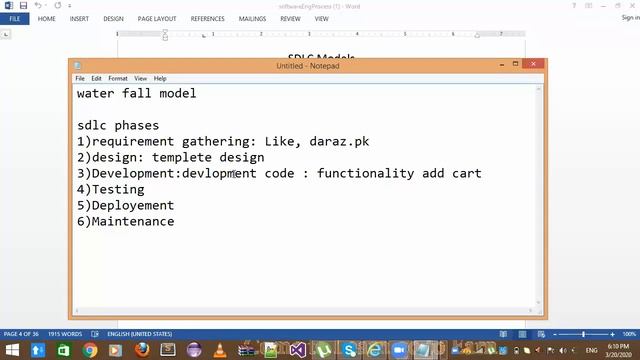 Waterfall Model in Soft Development Life Cycle | SDLC Phases | Waterfall Model Diagram | SQA