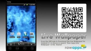 Blue Flames and Fire Live Wallpaper App Demo for Android