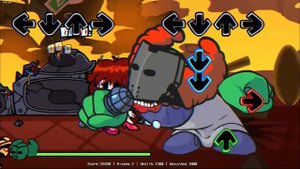 Friday Night Funkin' - Tricky gets mad in the restaurant (Tricky vs Tabi)