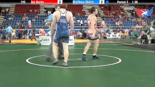 Fargo 2012 195 Round 3: Joe Hurda (Pennsylvania) vs. Matthew Welch (Montana) смотреть онлайн