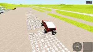 СМОЖЕТ ЛИ ЛЕГО МАШИНА ПЕРЕПРЫГНУТЬ МИННОЕ ПОЛЕ - BRICK RIGS | ЭКСПЕРИМЕНТ В БРИК РИГС