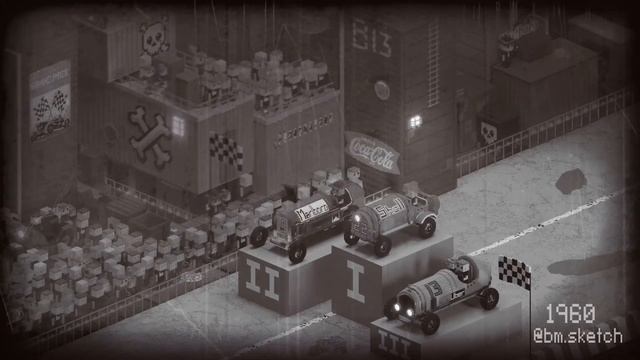 Racing cars made in MagicaVoxel смотреть онлайн