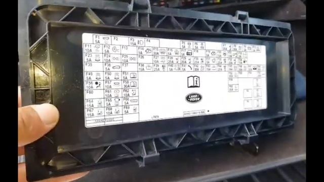 Range Rover L322 Fuse box VOGUE SE 2011 смотреть онлайн