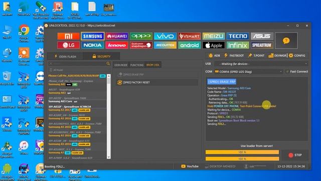 Samsung A032F A03 Core frp reset done by unlocktool смотреть онлайн