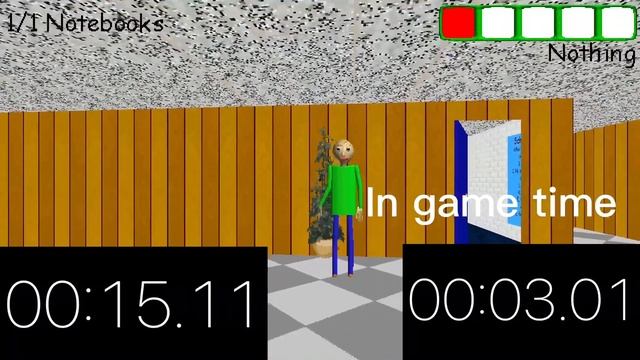 Baldi's Basics Plus 1 Notebook Speedrun 00:19s.12ms (World Record?) смотреть онлайн