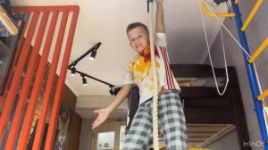 Как научиться залазить на канат без ног