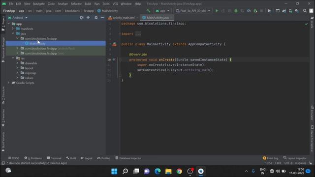 Android development - 1  using Android studio