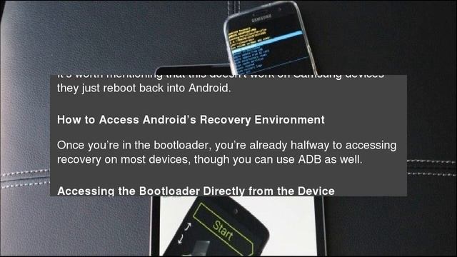 How to Enter Android’s Bootloader and Recovery Environments