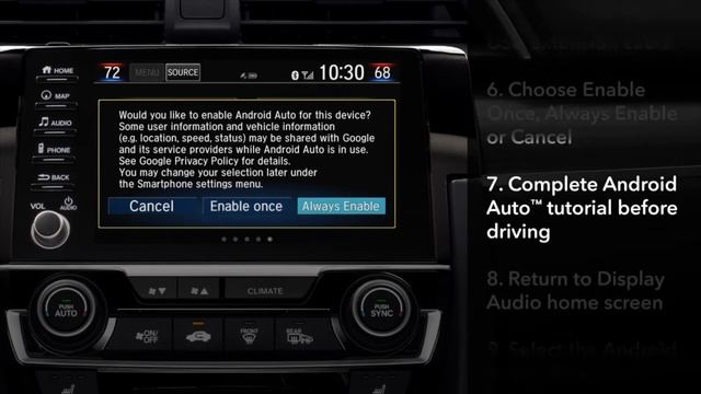2020 Civic – How to Connect and Use Android Auto™ смотреть онлайн