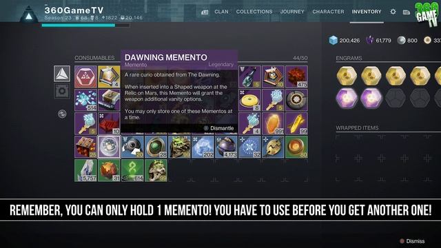 Dawning Memento - UNLOCK / OBTAIN QUICK Guide - The Dawning 2023 - Destiny 2
