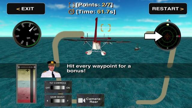 Flight Simulator 3D Seaplane 2 - Gameplay Android смотреть онлайн