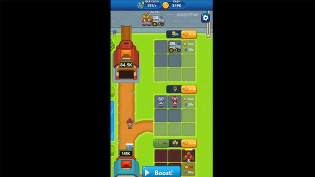 Idle Farm Tycoon - Merge Simulator (Gameplay Android) смотреть онлайн