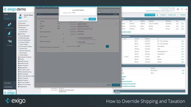 Order Management: How to Override Shipping and Taxation - Exigo Tutorials смотреть онлайн