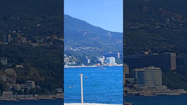 Ялта пляжи август побережье отель Лето Приморский парк