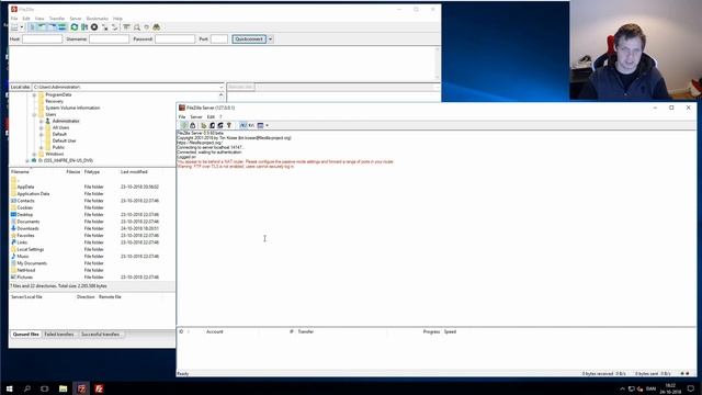 Install FileZilla Server + Client On Windows Server 2016