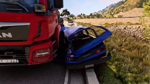 BeamNG Drive - Реалистичные автомобильные аварии и погони и ДТП. Бимка.