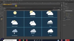 Weather icons Animation | Part-02| Adobe Animate CC Tutorials| 2D Animation Tutorial