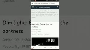 How to download dim light game(hindi)