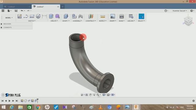 Fusion 360 beginner's Exercise #1 - Fusion 360 tutorial смотреть онлайн