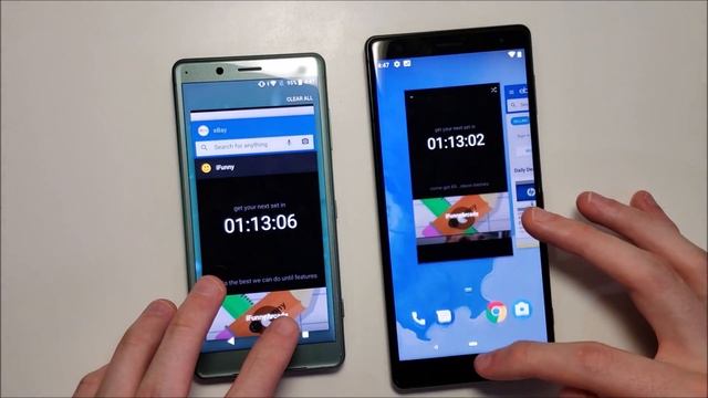Baby Bird & Sony Xperia XZ2 (P Beta) vs XZ2 Compact (Oreo) Speed Test! смотреть онлайн