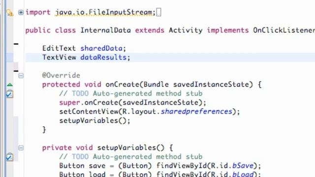 Android Application Development Tutorial   098   File Output Stream for Internal Storage 2