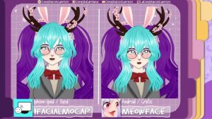 Example: IFacialMocap (iphone) vs MeowFace (android) 3D Vroid Model