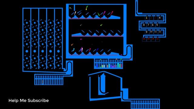 Marble Run Race ASRM in Algodoo (16 colors ) - Thc Game Mobile смотреть онлайн