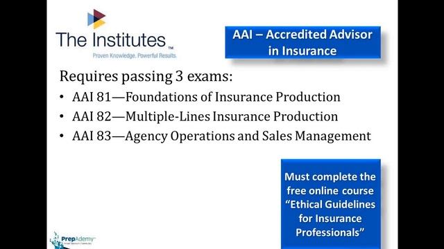 PrepAdemy Online Classes for CPCU, ARM, AIC, AINS, AU and AAI смотреть онлайн