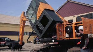 Обзор высотной проставки кабины для экскаватора SANY, изготовленной на заводе "Борус"