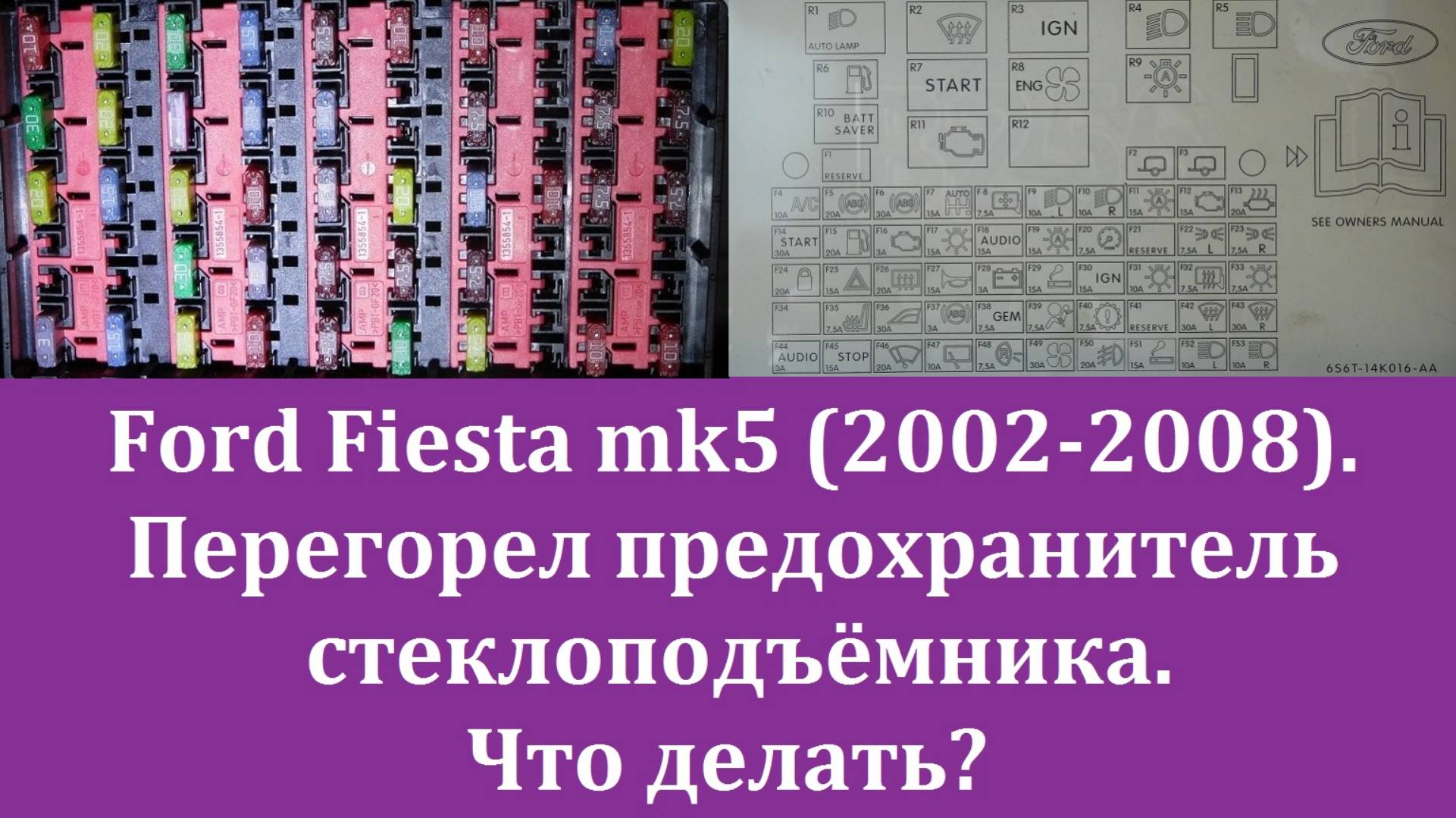 Форд Фиеста | Mk5/2006 | Не работают кнопки стеклоподъёмника.