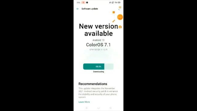 OPPO A5 New Software Update ColorOS 7.1  Android 10.