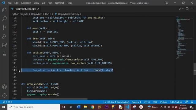Flappy Bird In Python NEAT Part 3 | Python Project Ideas