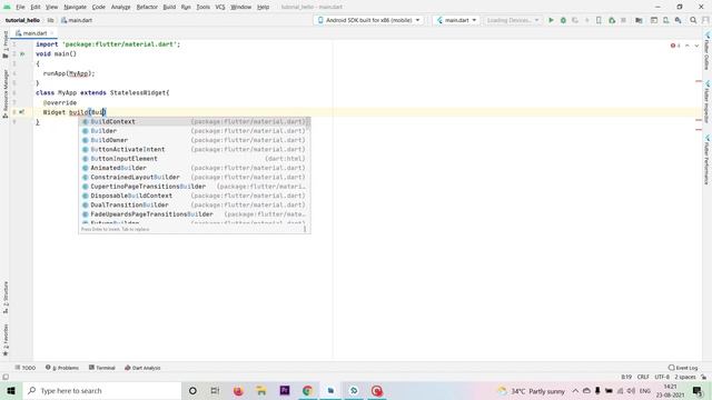 2 | Creating and Running First Flutter Application With Android Studio | Flutter Tutorial in Tamil