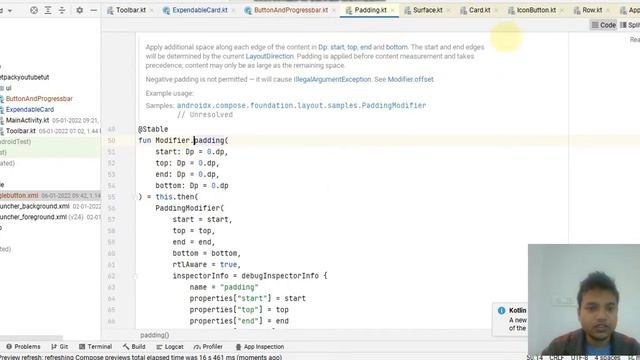 Jetpack Compose tutorial in Hindi #14 - Button With Process Bar смотреть онлайн