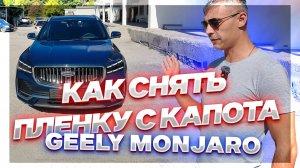 Как Снять Анти гравийную Пленку с Капота Geely Monjaro. Китайская машина Выдержала?!)